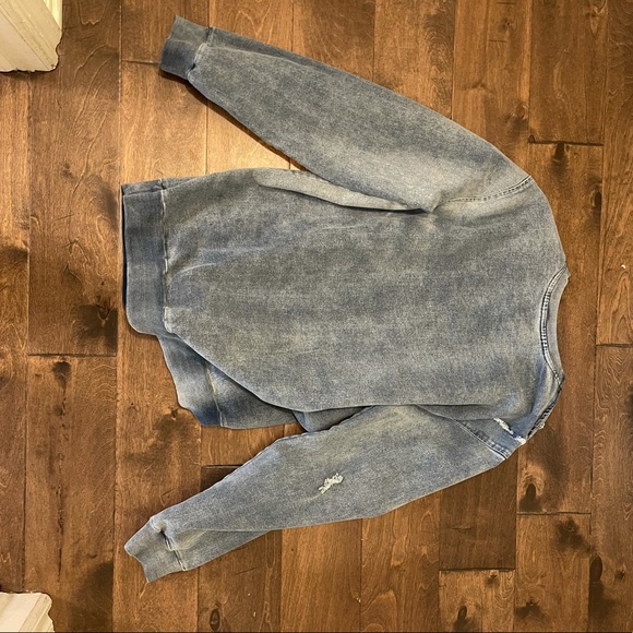 Destroyed denim pullover - Picture 4 of 4